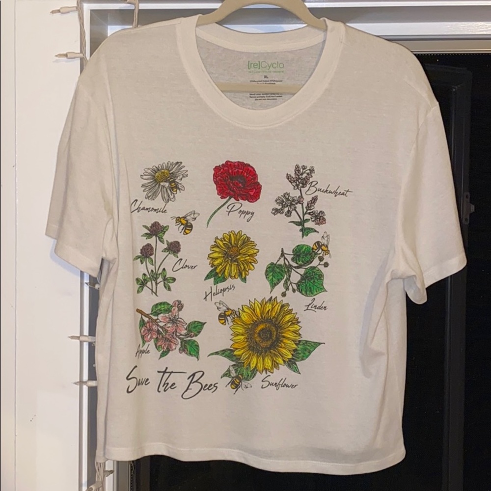 save the bees graphic t shirt